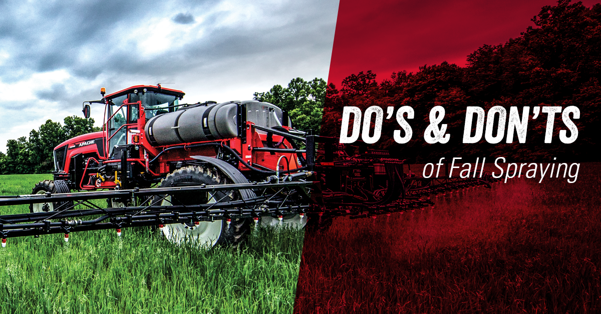 Do's & Don'ts of Fall Spraying